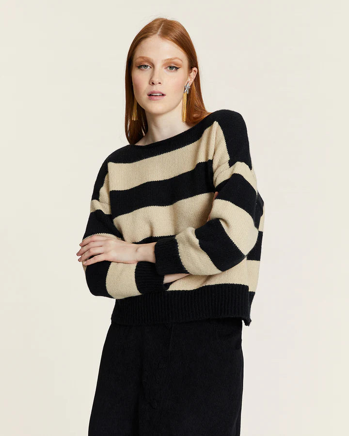 Jersey de Rayas Negra