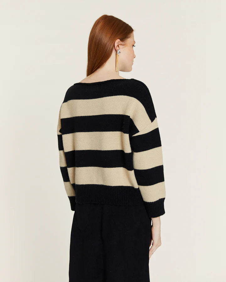 Jersey de Rayas Negra
