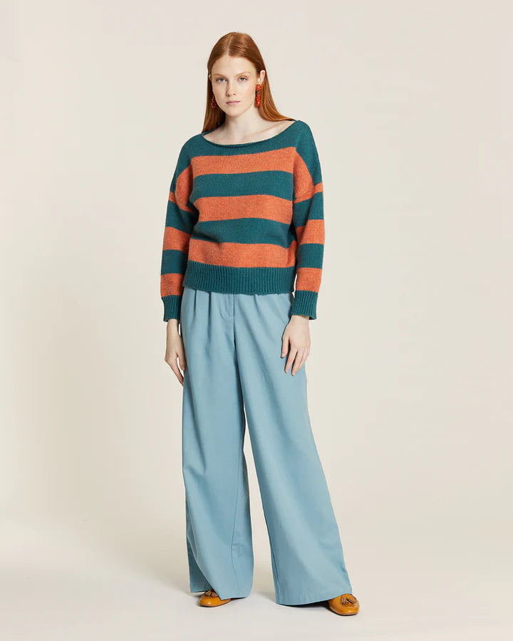 Jersey de Rayas Verde y Tofffe