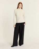 Top Cuello Alto Microrayas