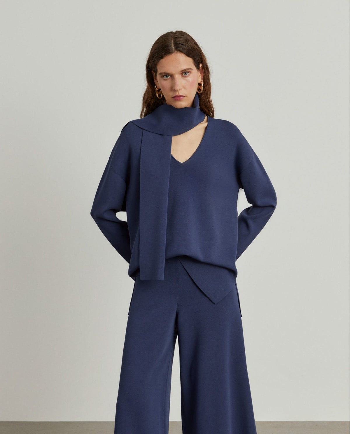 Jersey de Punto con Bufanda | Lion of Porches