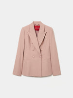 Blazer con Doble Botonadura Rosa