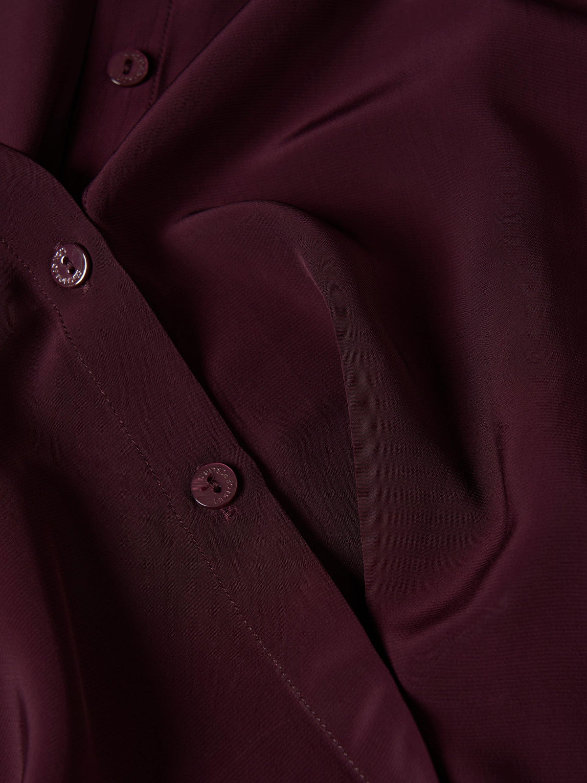 Camisa de Rayón de Color Liso