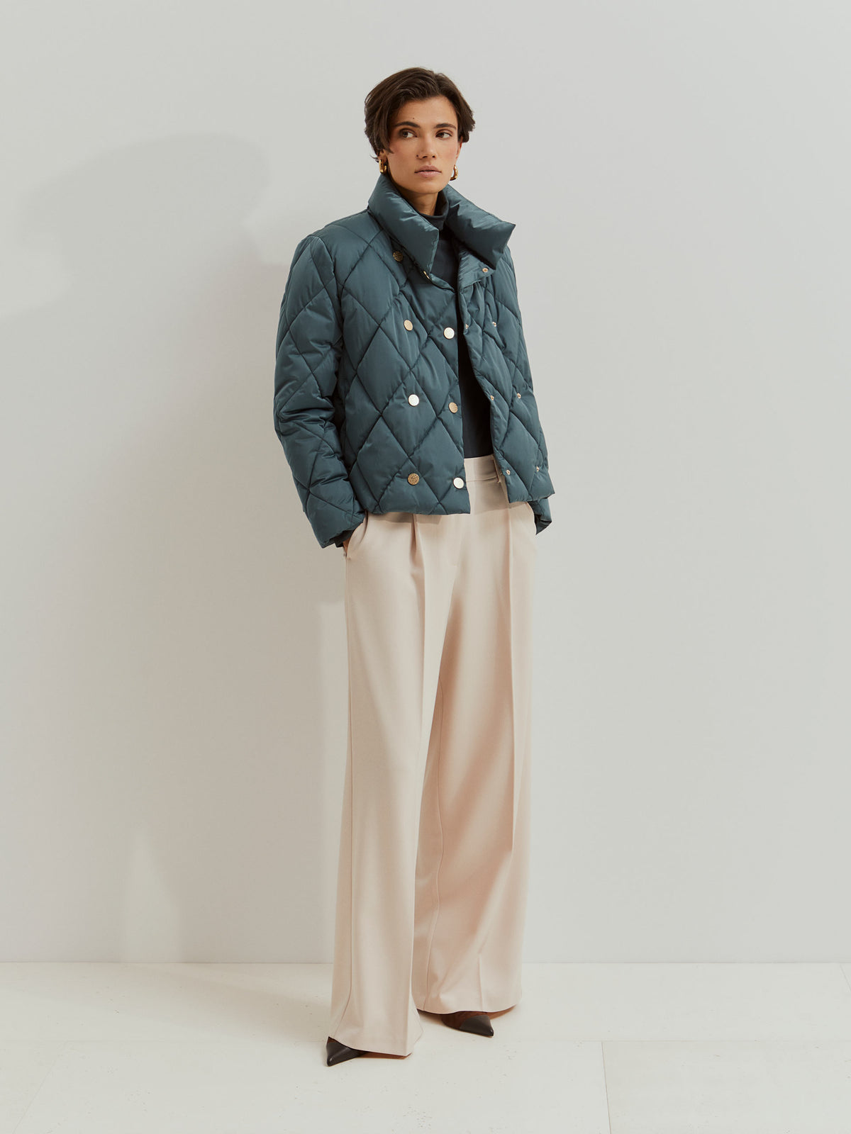 Chaqueta Acolchada Cruzada