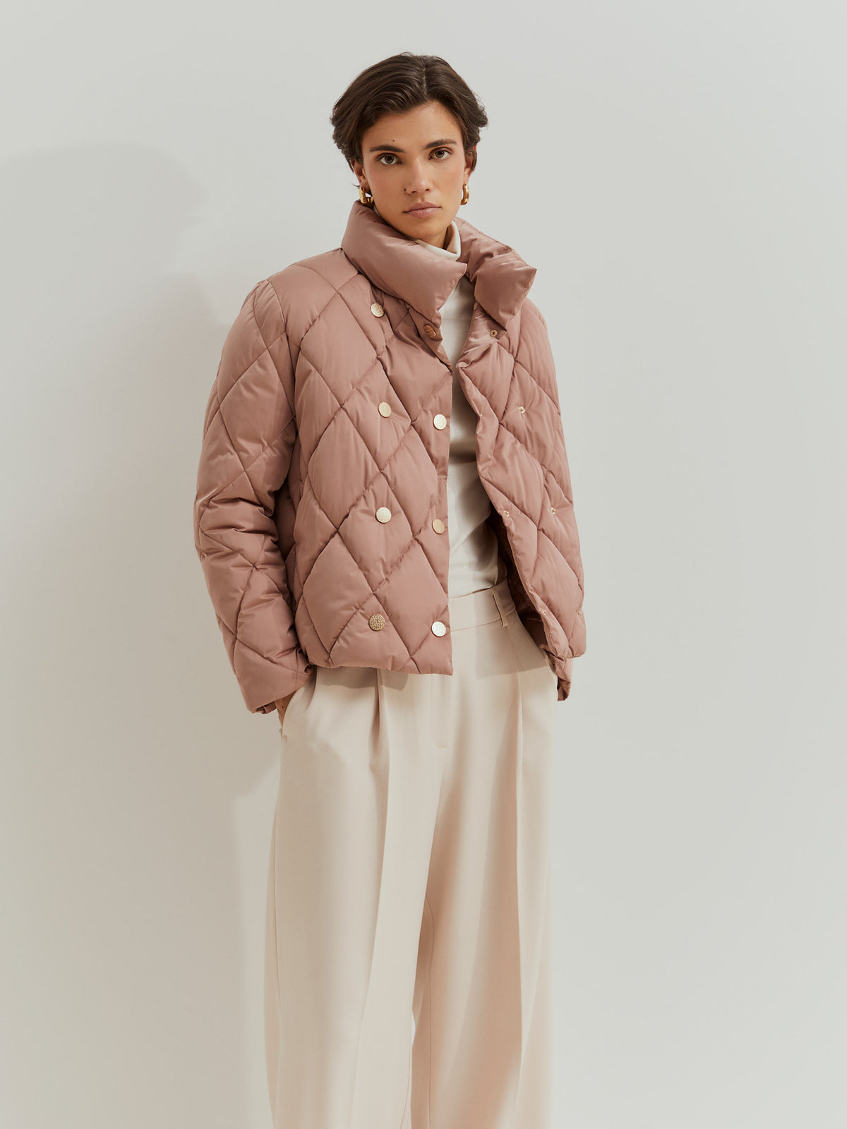 Chaqueta Acolchada Cruzada