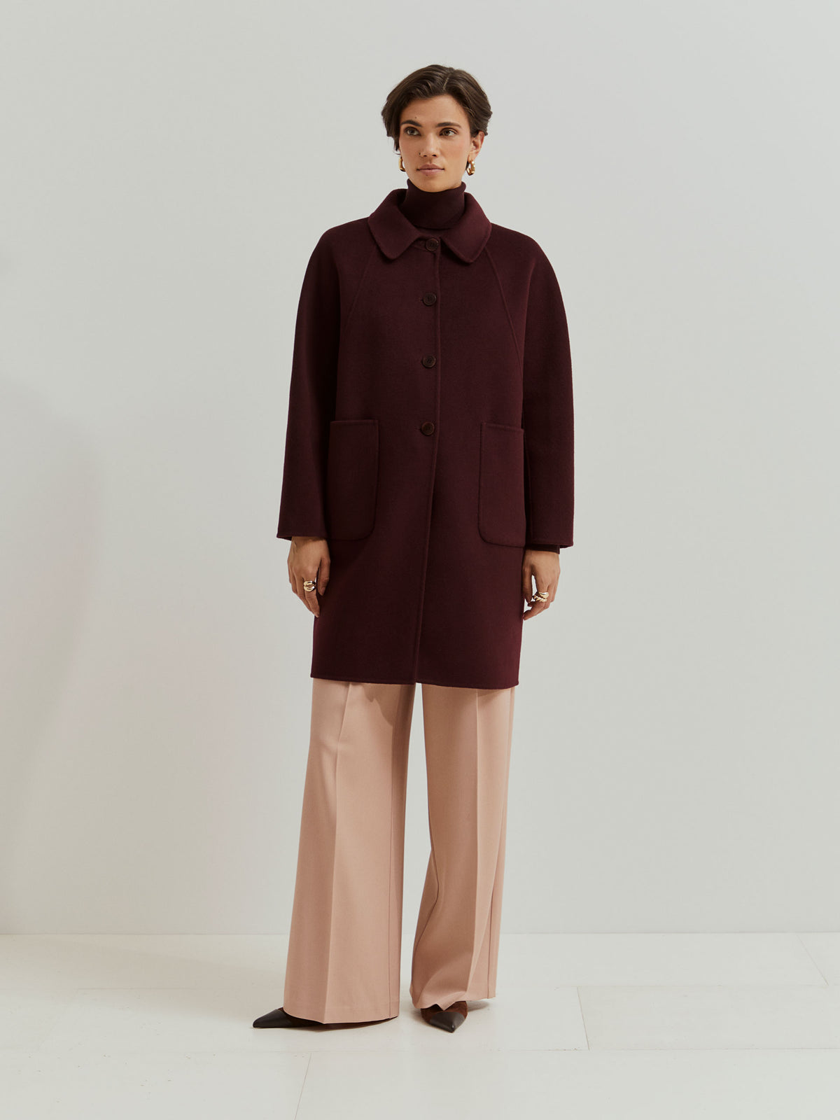 Abrigo Lana Corte Regular