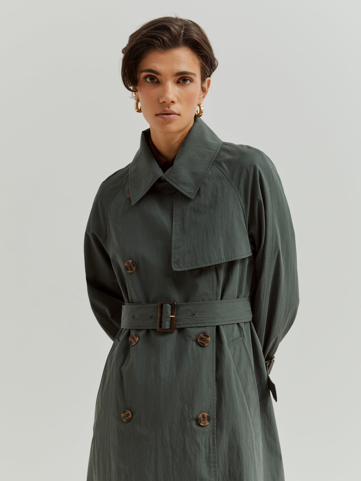 Gabardina Evasé Repelente al Auga