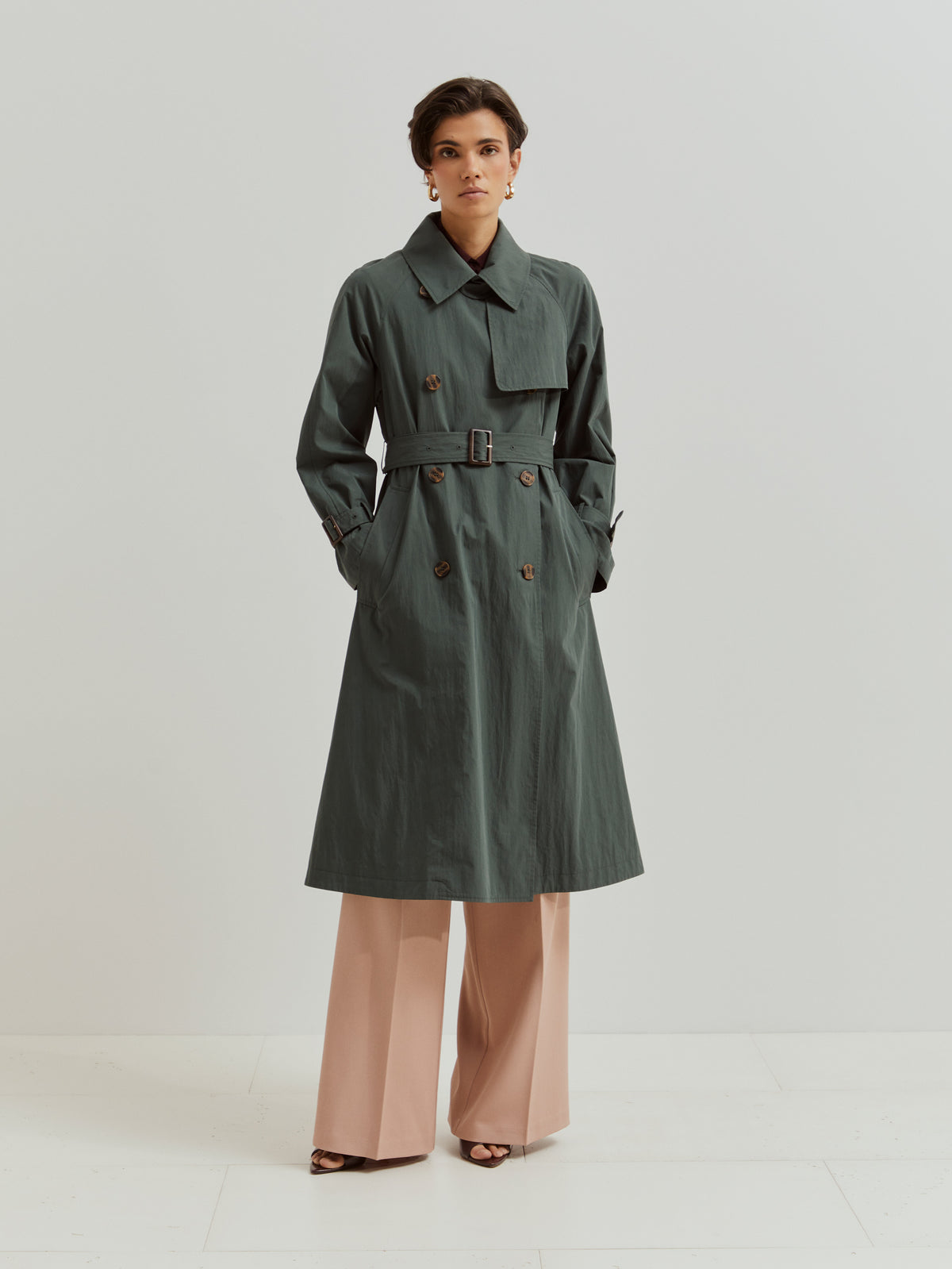 Gabardina Evasé Repelente al Auga