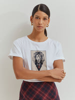 Camiseta con Estampado de León