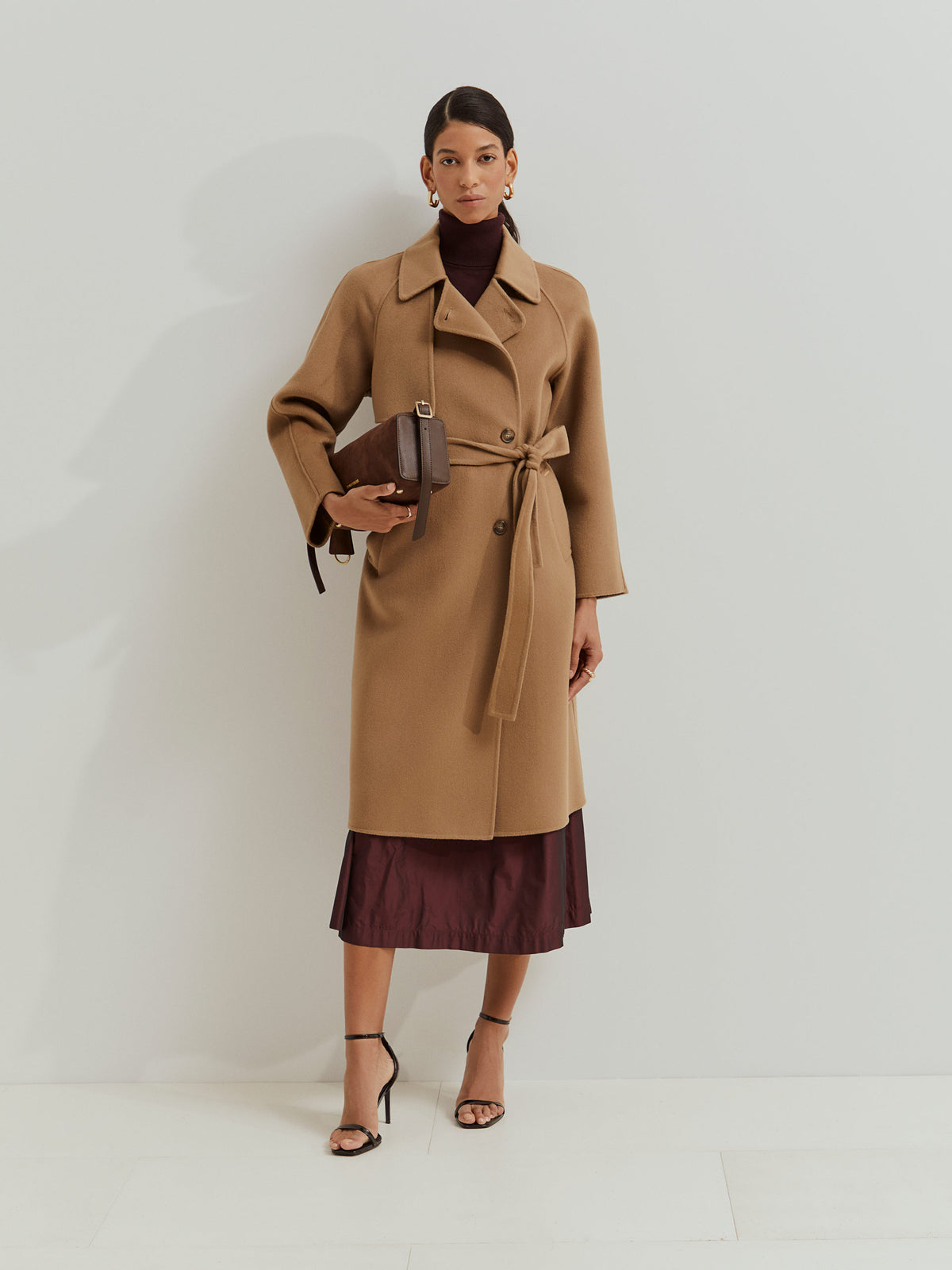 Abrigo Largo Lana Doble Botonadura