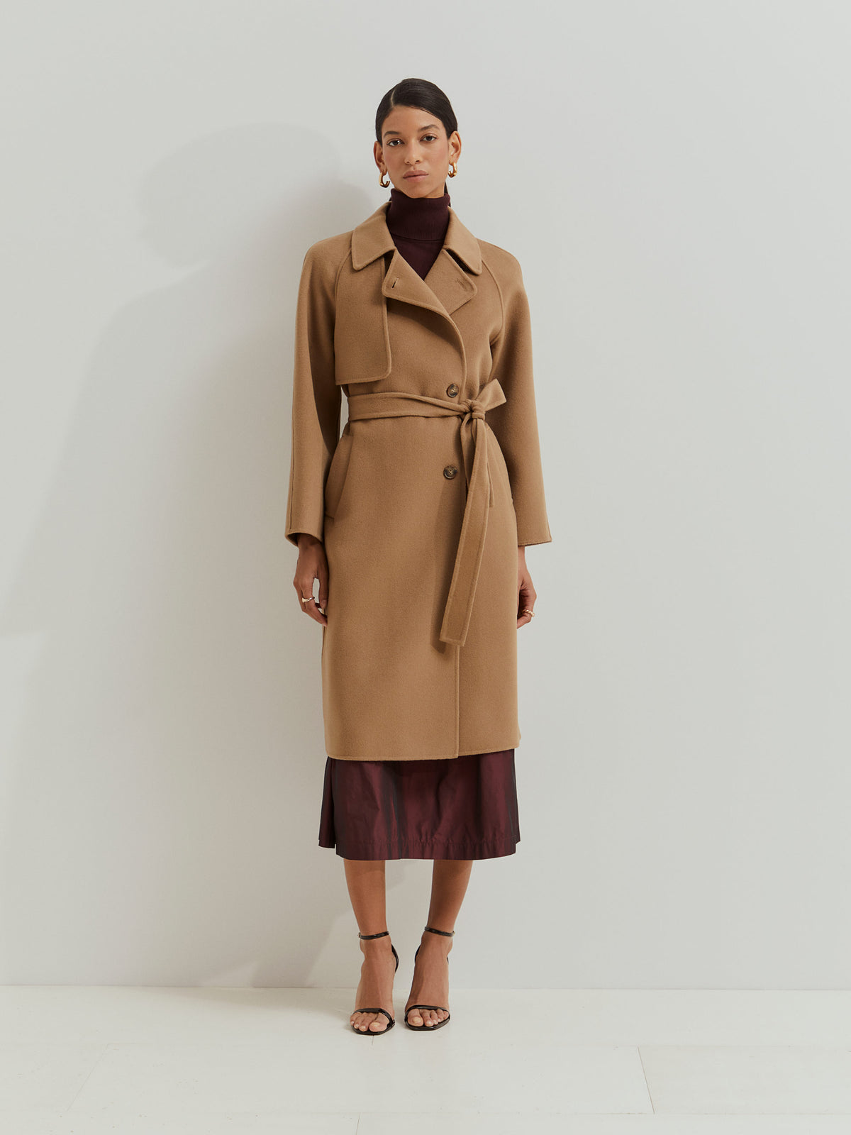 Abrigo Largo Lana Doble Botonadura