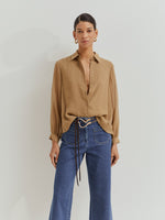 Camisa corta y fluida de lyocell