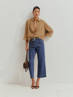 Camisa corta y fluida de lyocell