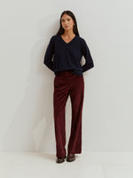 Jersey Cuello Lana con Escote Pico