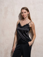 Top Satén con Encaje