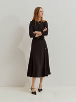 Vestido Largo de Punto Cinturón