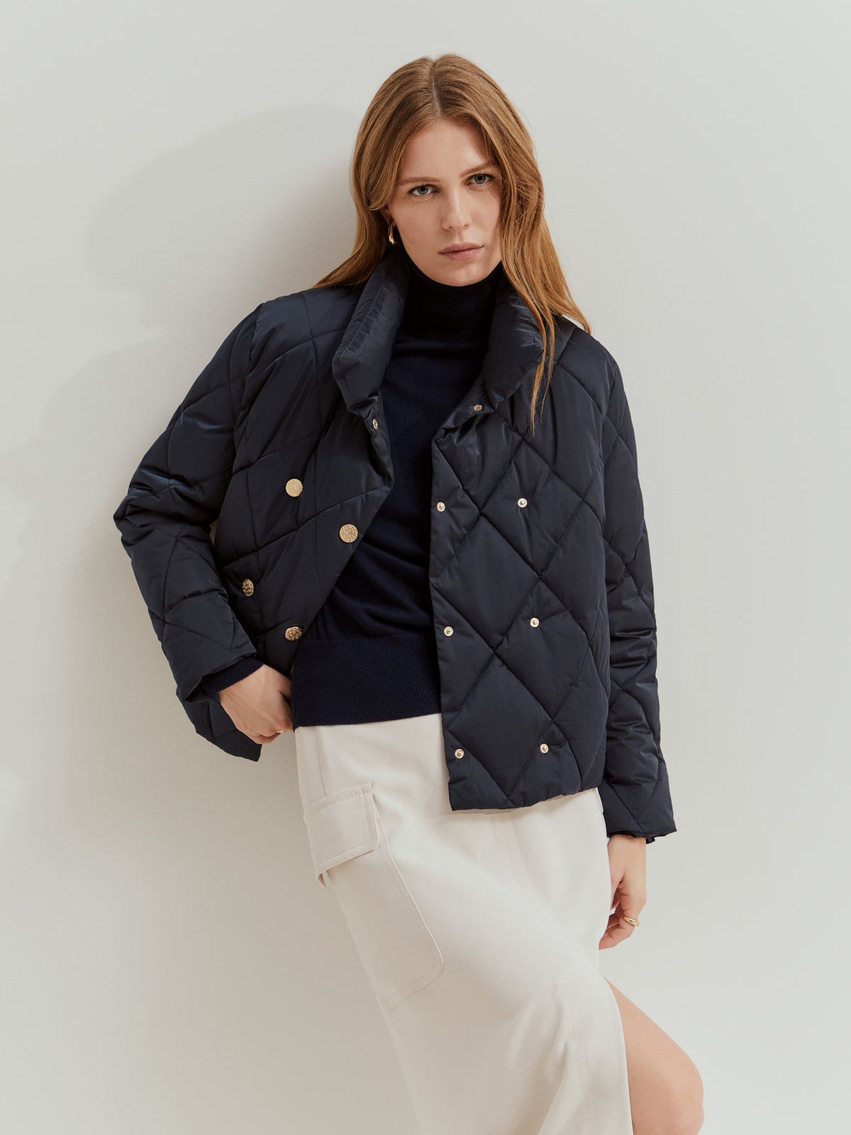 Chaqueta Acolchada Cruzada