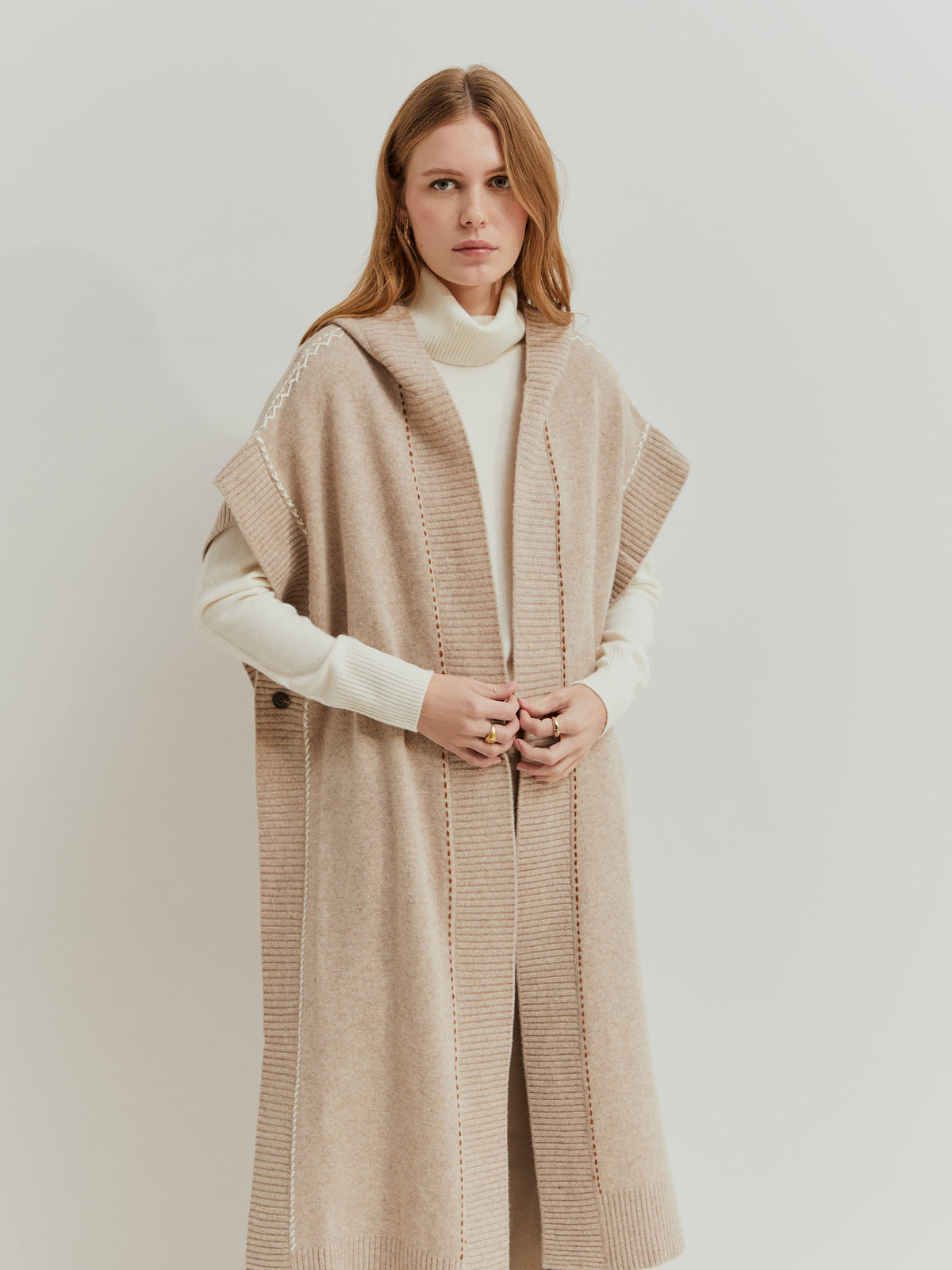 Abrigo Largo de Punto Lana