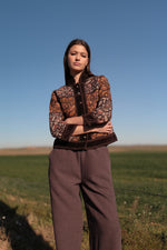 Chaqueta Estampado Otoñal