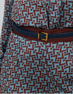 Cinturón Cuero Reversible Marino