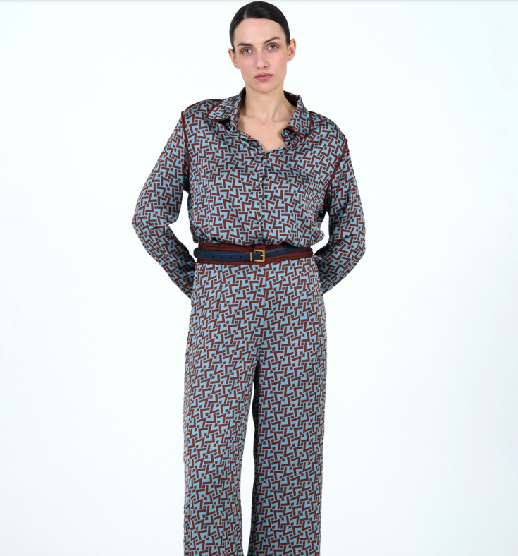 Cinturón Cuero Reversible Marino