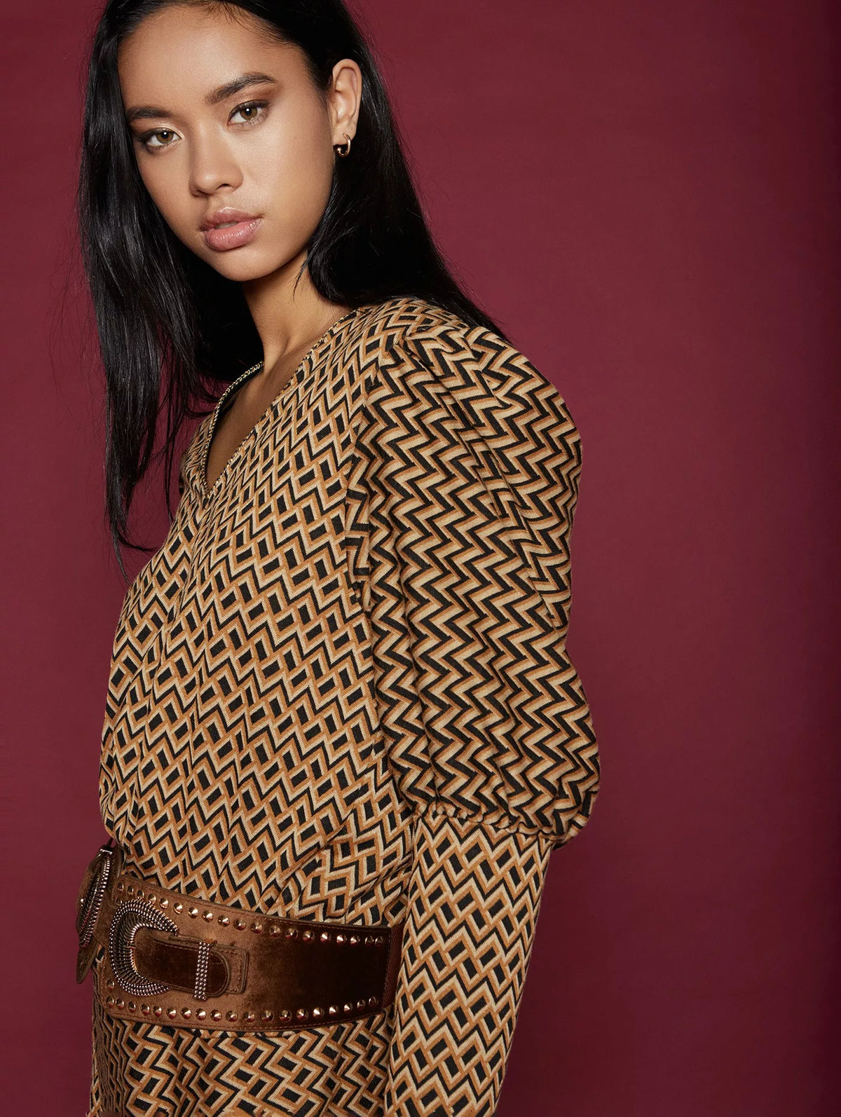 Camiseta Estampado Geométrico Mimosa