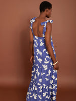 Vestido Largo Estampado Gotas