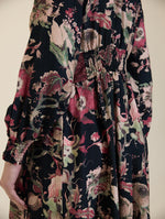 VESTIDO LARGO CON ESTAMPADO FLORAL