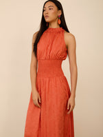 Vestido Largo Tejido Jaquard
