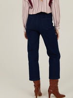 Pantalón Tobillero Denim Botones