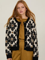 Cárdigan de Flores Retro