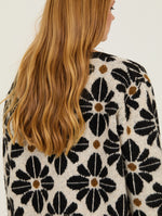 Cárdigan de Flores Retro