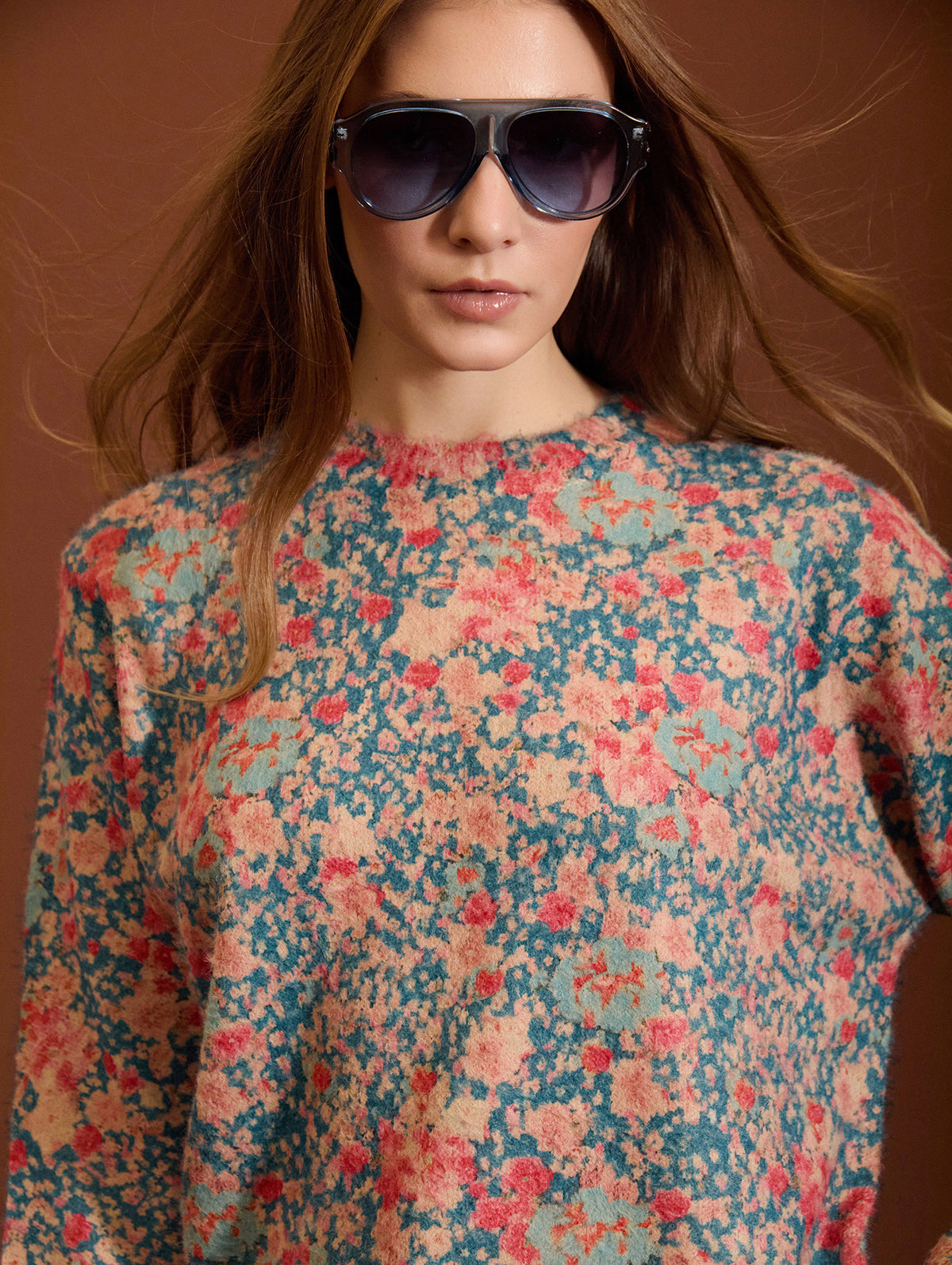 JERSEY PUNTO ESTAMPADO FLORAL