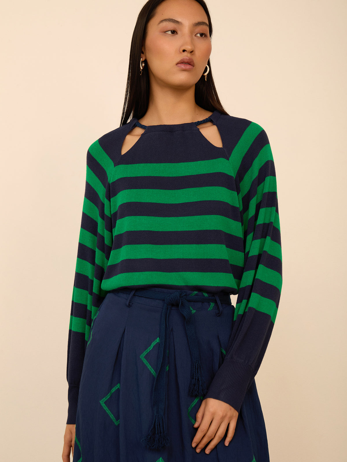 Jersey Fino de Rayas Marineras