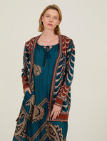 Cárdigan 3/4 Estampado Punto