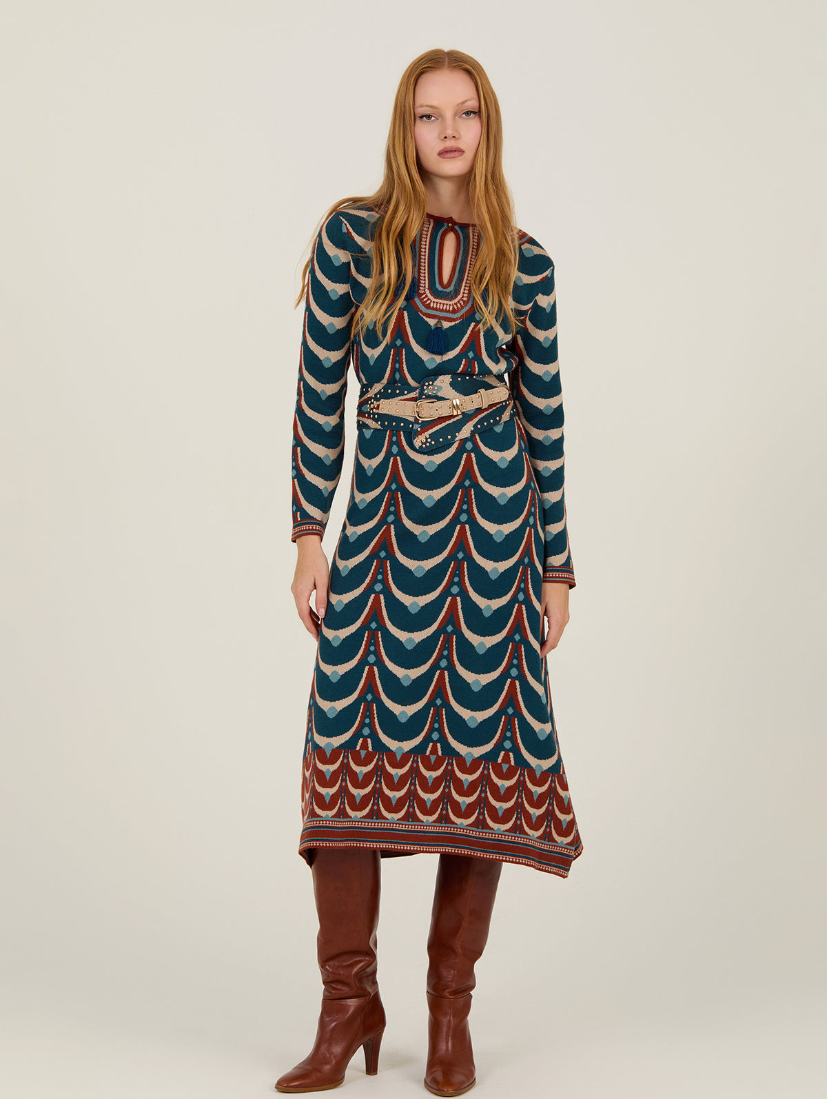 Vestido Largo en Punto Viscosa