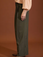PANTALON PLAZZO PLISADO CON LUREX