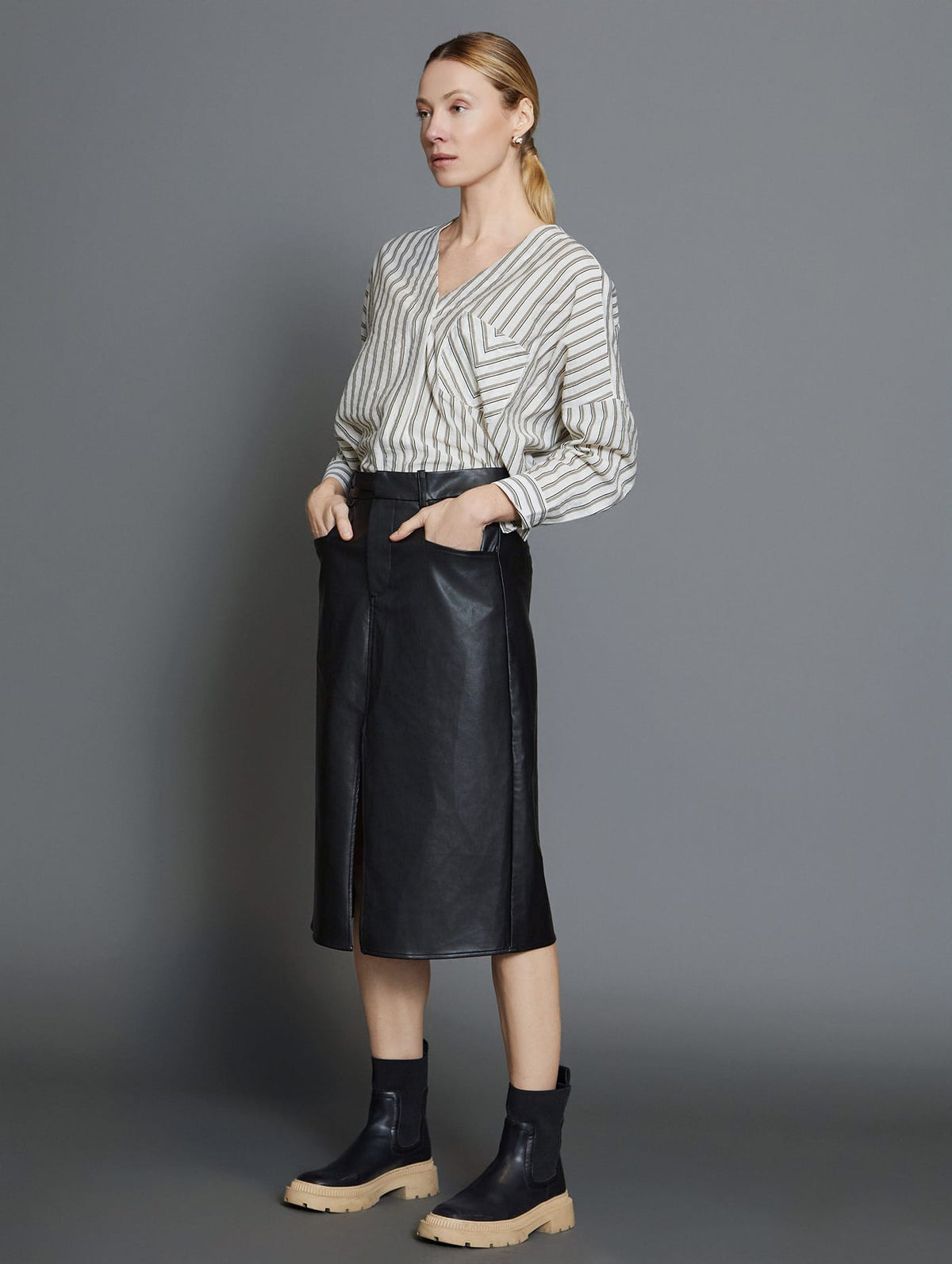 Camisa Popelin Rayas