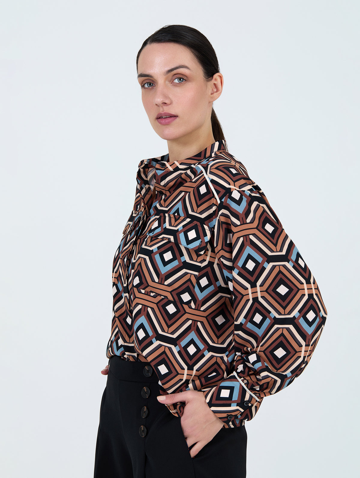 Blusa Estampado Geométrico