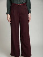 PANTALON RECTO DE TEJIDO TWILL FLUIDO