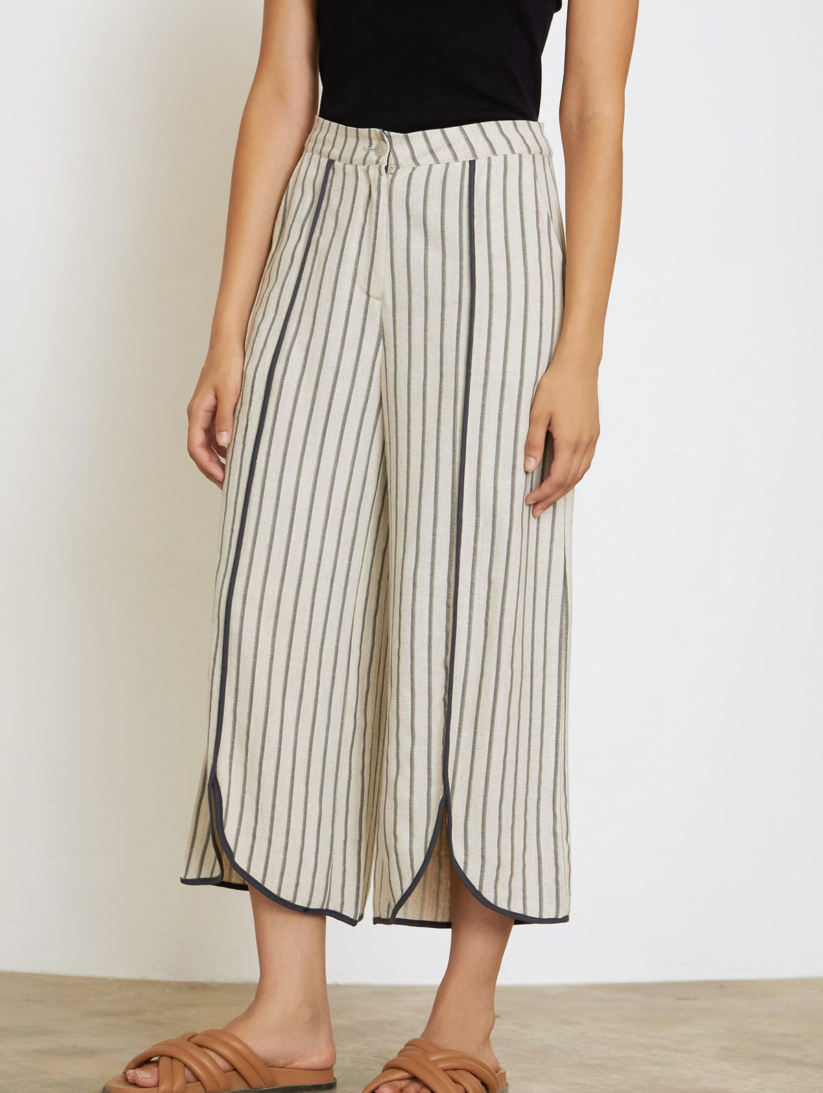 Pantalón Rayas y Contraste