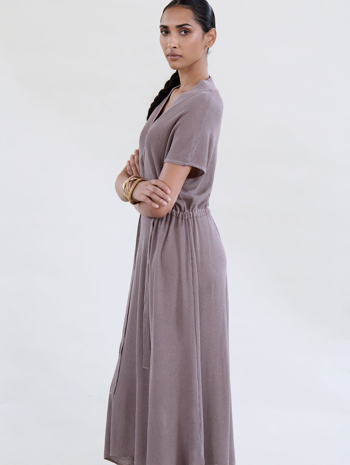 Vestido de Punto Trenzado