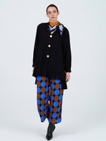 Camisa Larga Botón Negra