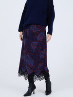 Falda Animal Print Encaje