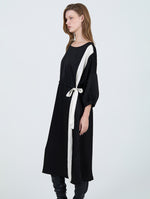 Vestido Satén Franja