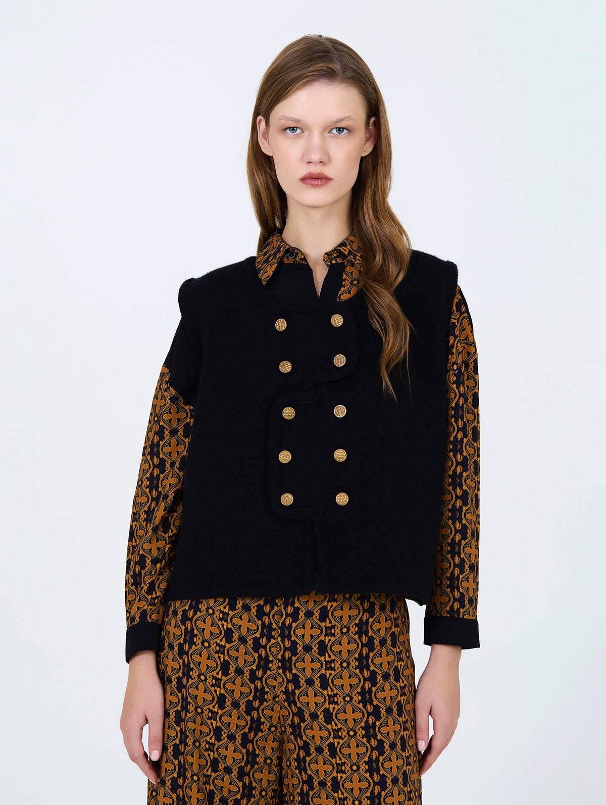 Chaleco Punto Cruzado