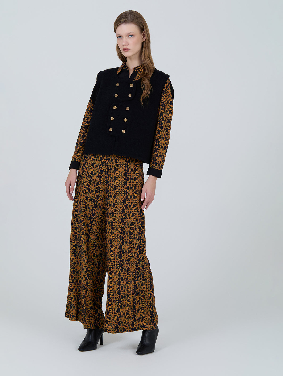 Chaleco Punto Cruzado