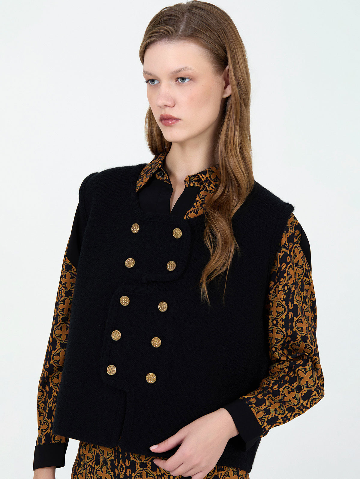 Chaleco Punto Cruzado