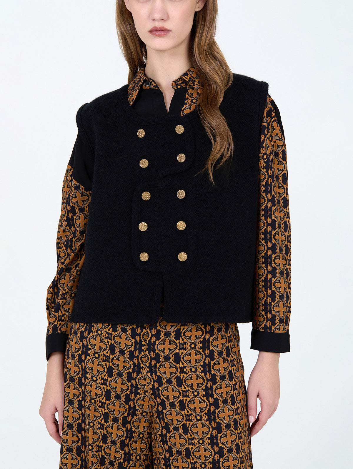 Chaleco Punto Cruzado