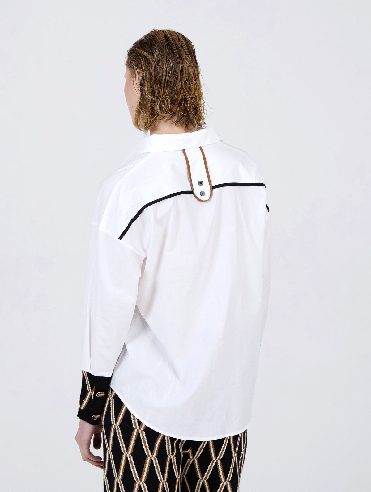 Camisa Popelín Jacquard